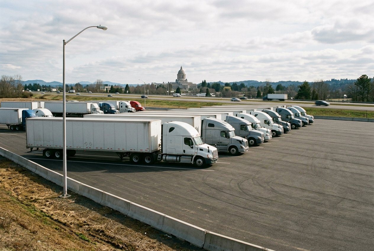 DOT Awards $200 Million for 14 Truck Parking Projects