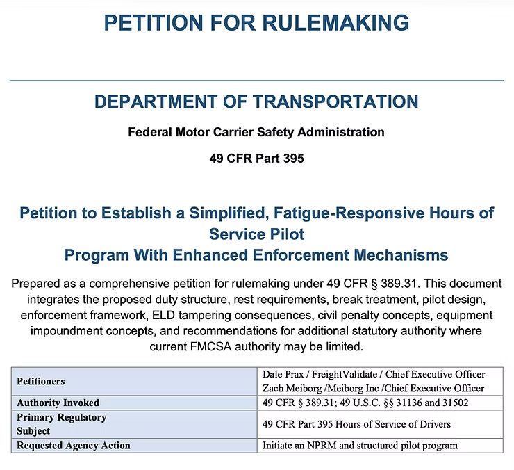 Is It Time to Rethink Hours-of-Service? A New FMCSA Rulemaking Petition Says Yes.